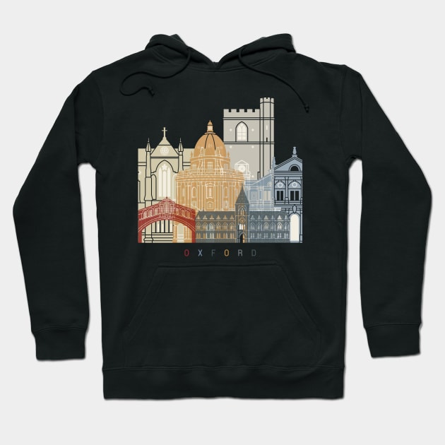 Oxford skyline poster Hoodie by PaulrommerArt